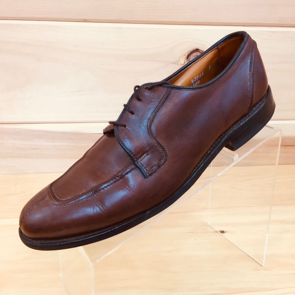 Allen Edmonds Hancock Brown Leather Oxford Shoes